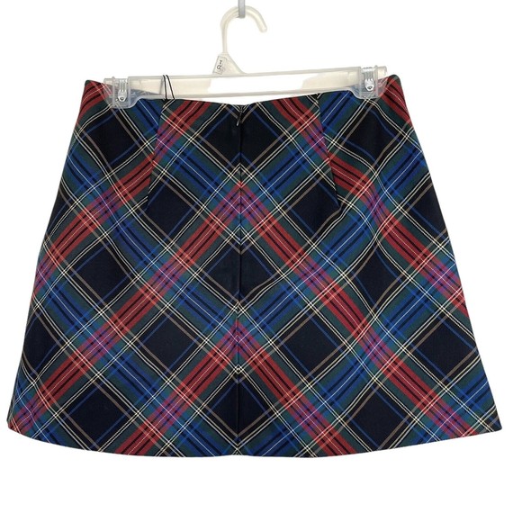 Zara Skirt Plaid High Waist School Mini Preppy Dark Academia Size Small NWT - Picture 1 of 12